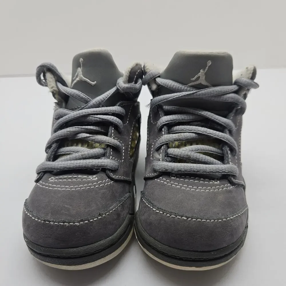 Nike Air Jordan Retro 5 V TD Wolf Grey 440890 005 Sz 5C